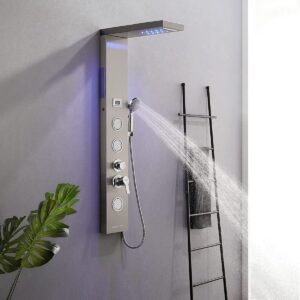 Grifo LED para platos de ducha multifuncional